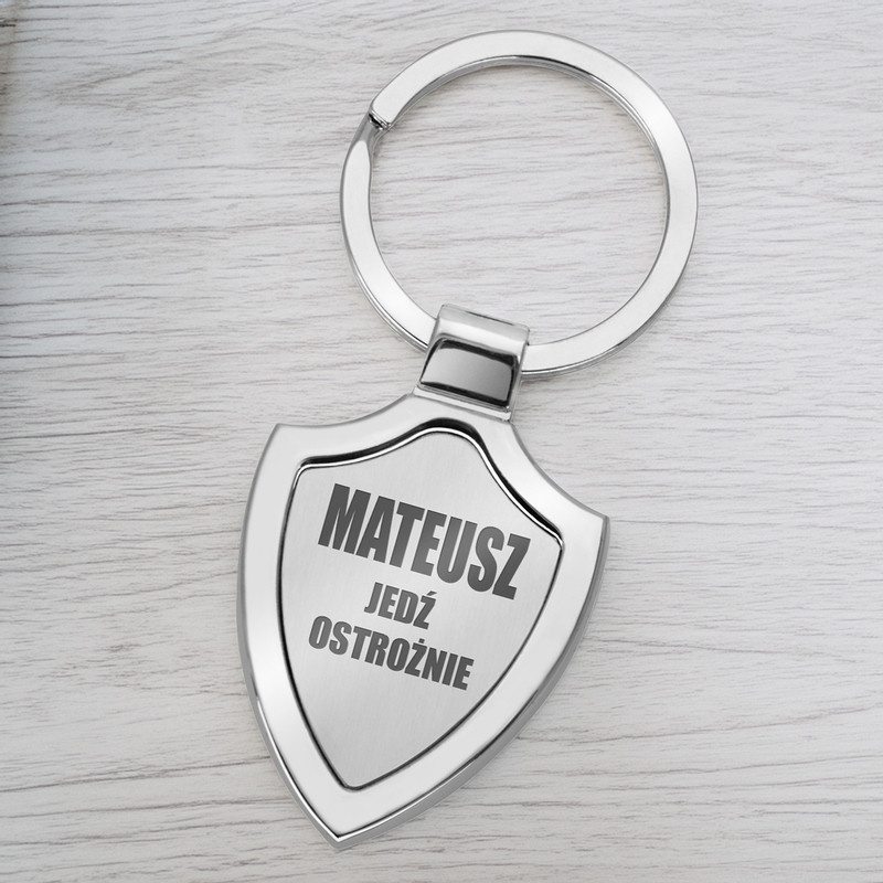 Metalowy brelok do kluczy - Emblem.
