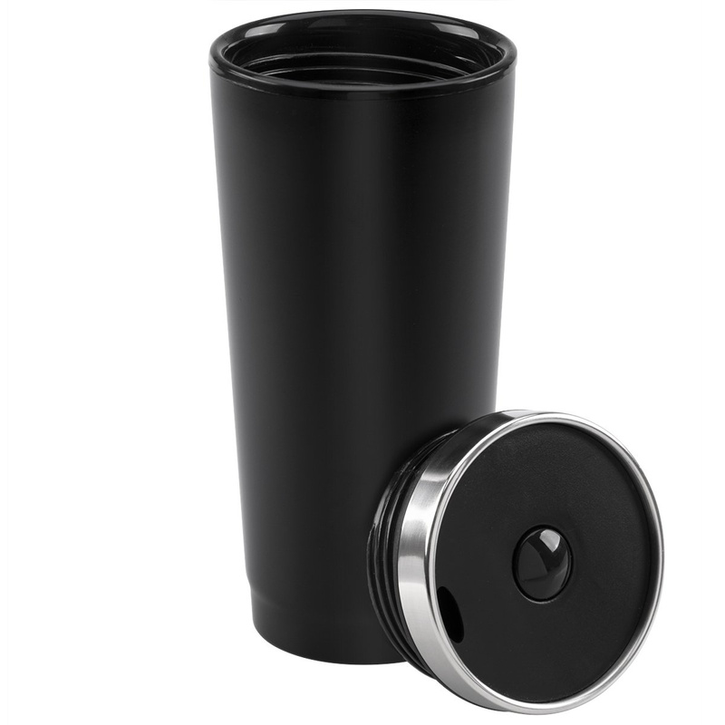 Kubek termiczny czarny 350ml stal nierdzewna