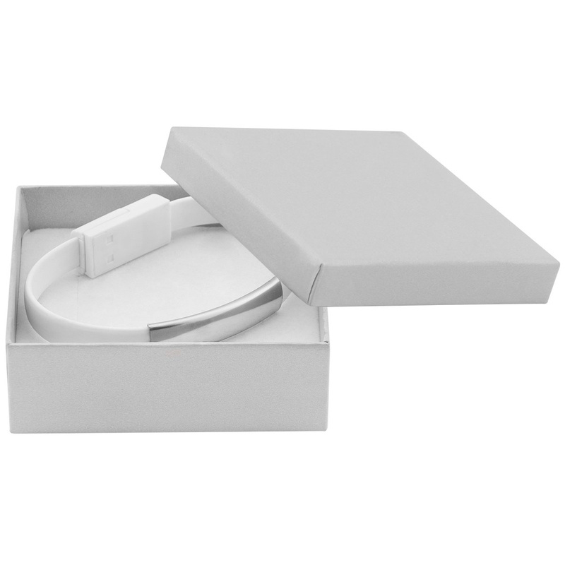Bransoletka USB biała
