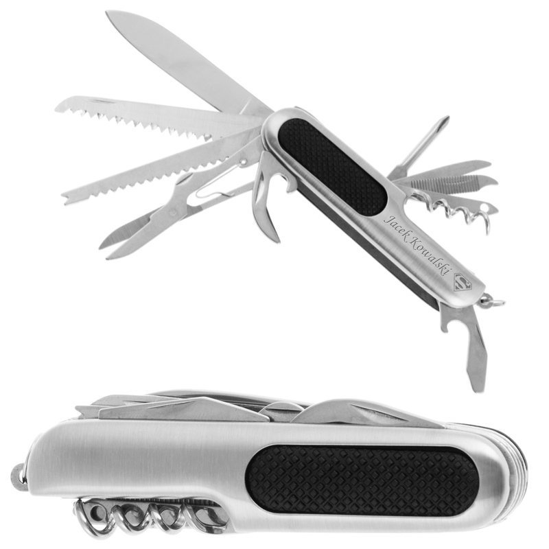 Scyzoryk wielofunkcyjny kolor srebrny Grawer