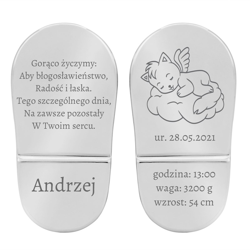 Buciki chrzest roczek Swarovski Błękitne
