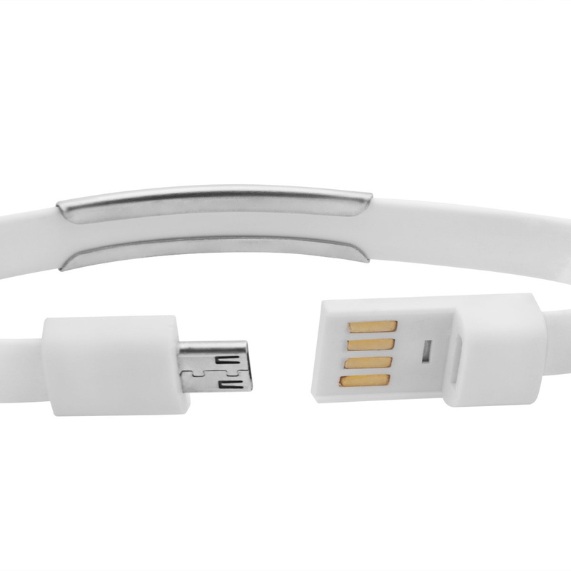 Bransoletka USB biała