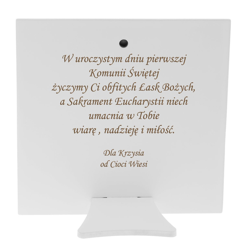 Obrazek Srebrny Białe Drewno Chłopiec 
