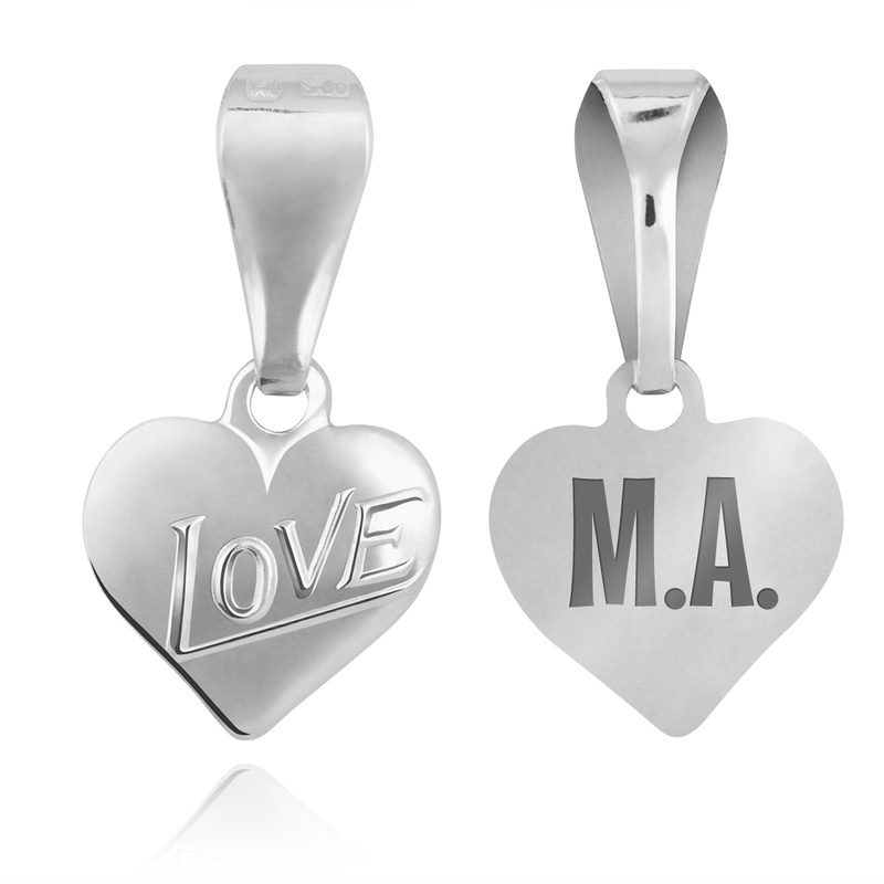 Wisiorek Serce "LOVE" SREBRO 925