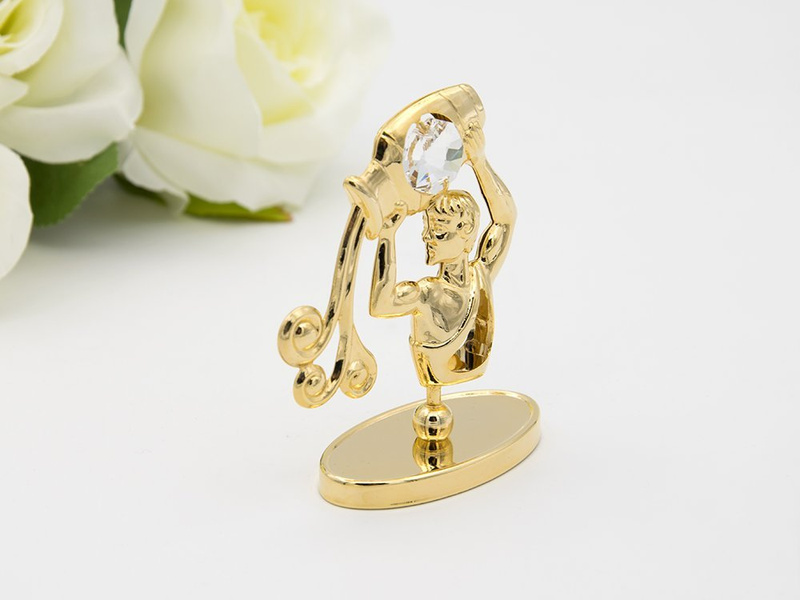 Wodnik zodiak figurka z kryształami Swarovski 