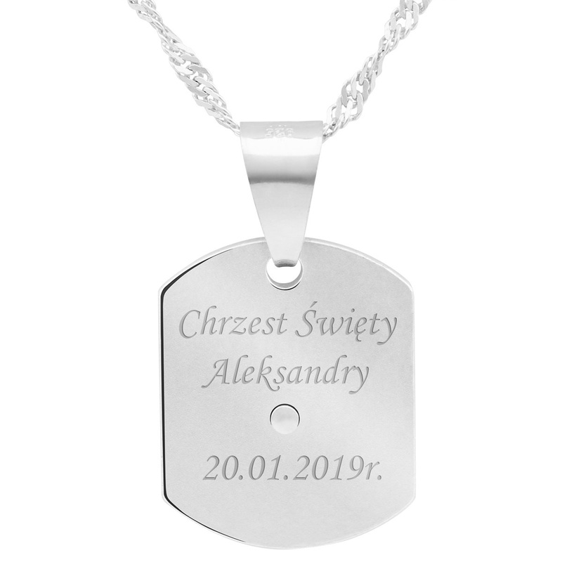 Srebrny medalik Matka Boska Częstochowska pr. 925