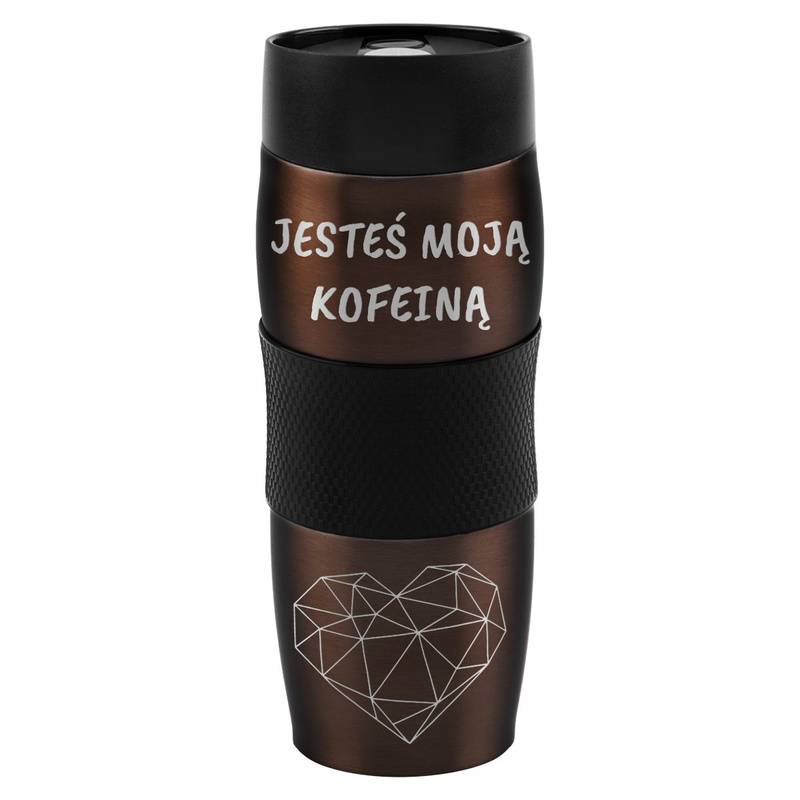 Kubek termiczny 350 ml Brązowy Metaliczny