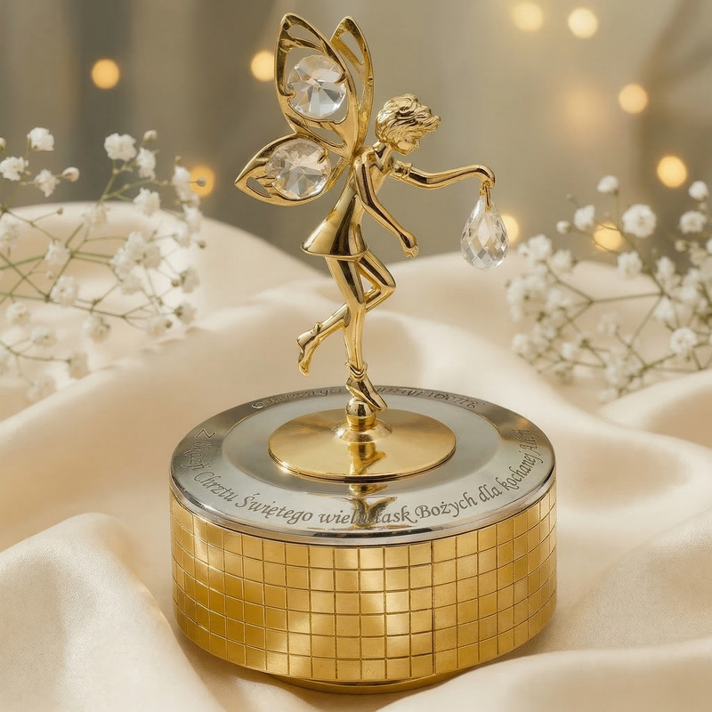 ELF Pozytywka Swarovski na Chrzest