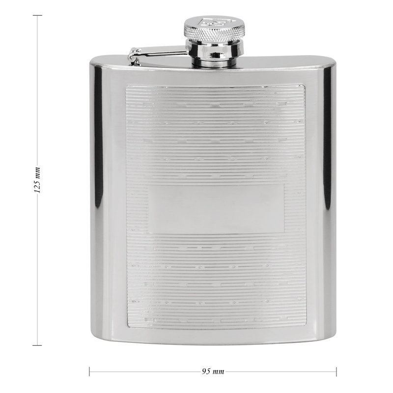 Piersiówka stalowa na prezent 240 ml
