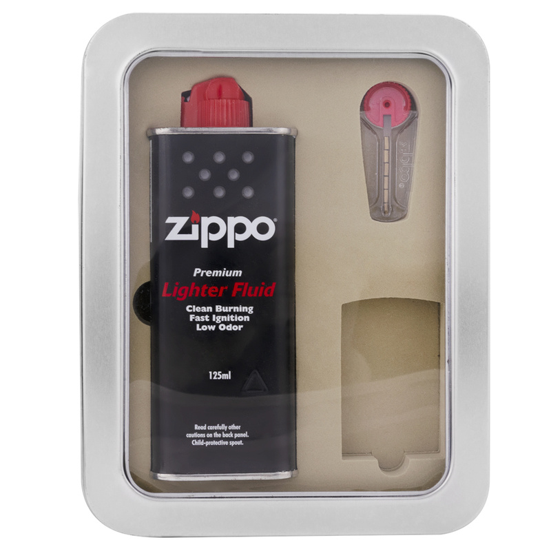 Pudełko do zapalniczki ZIPPO + Benzyna i Kamienie