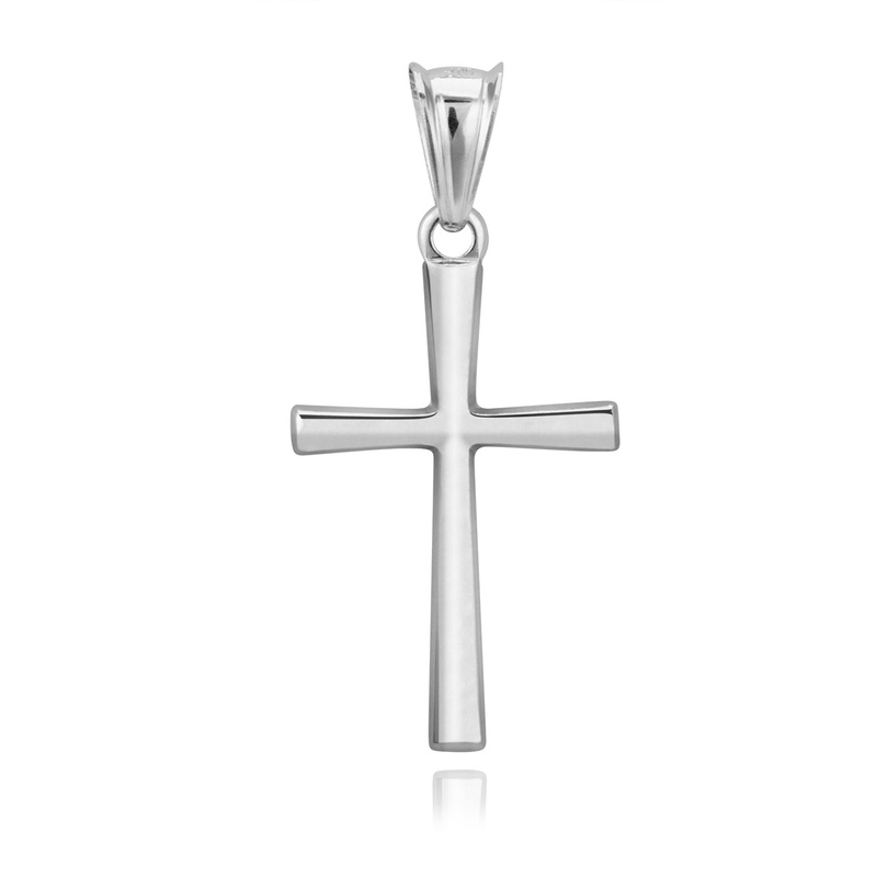 Srebrny krzyżyk na I Komunię Św. / Chrzest Św. / pr. 925
