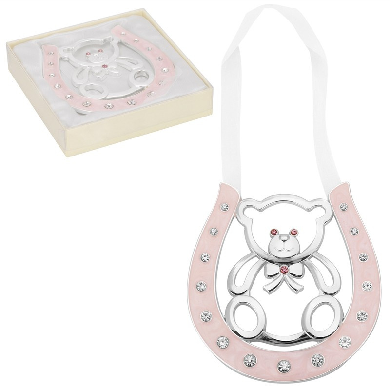 Podkowa z misiem / Prezent na roczek lub narodziny dziecka.