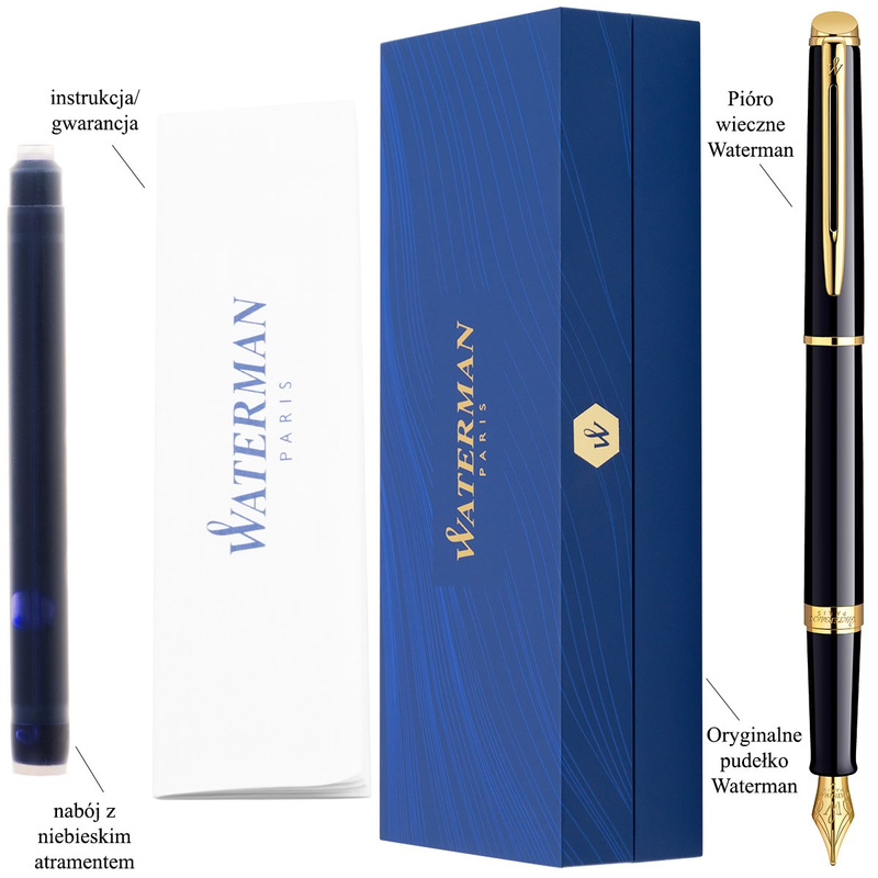 Pióro WATERMAN HEMISPHERE czarny GT