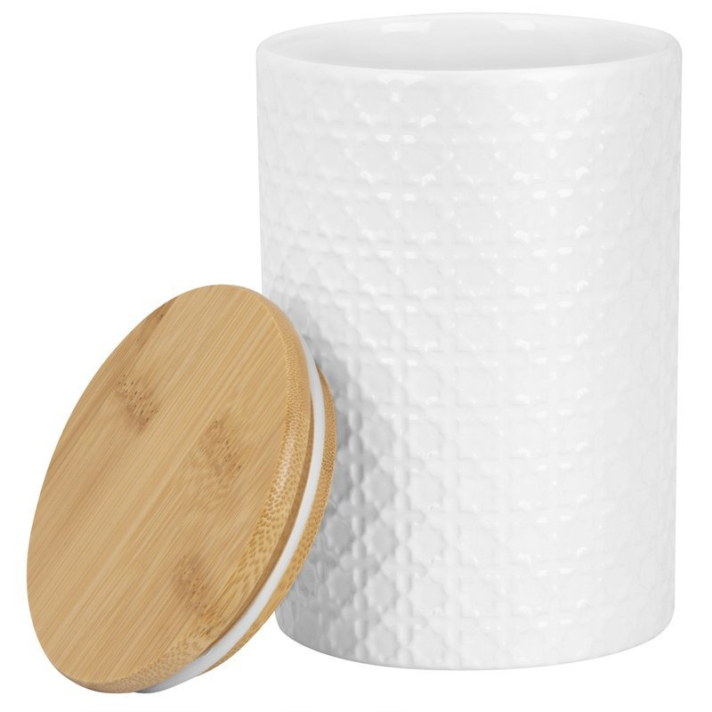 Pojemnik Ceramiczny Z Bambusowym Wiekiem