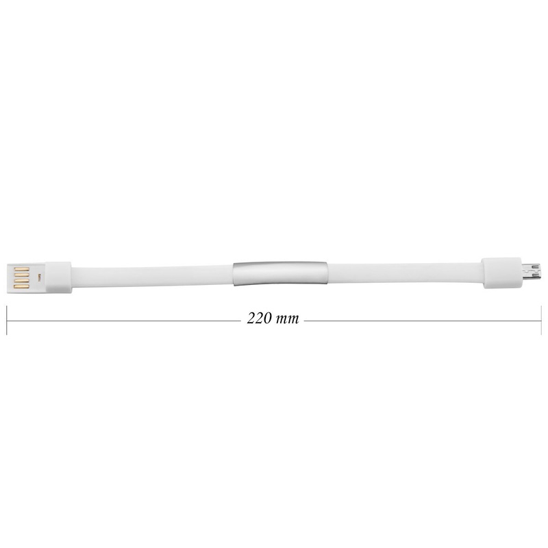 Bransoletka USB biała