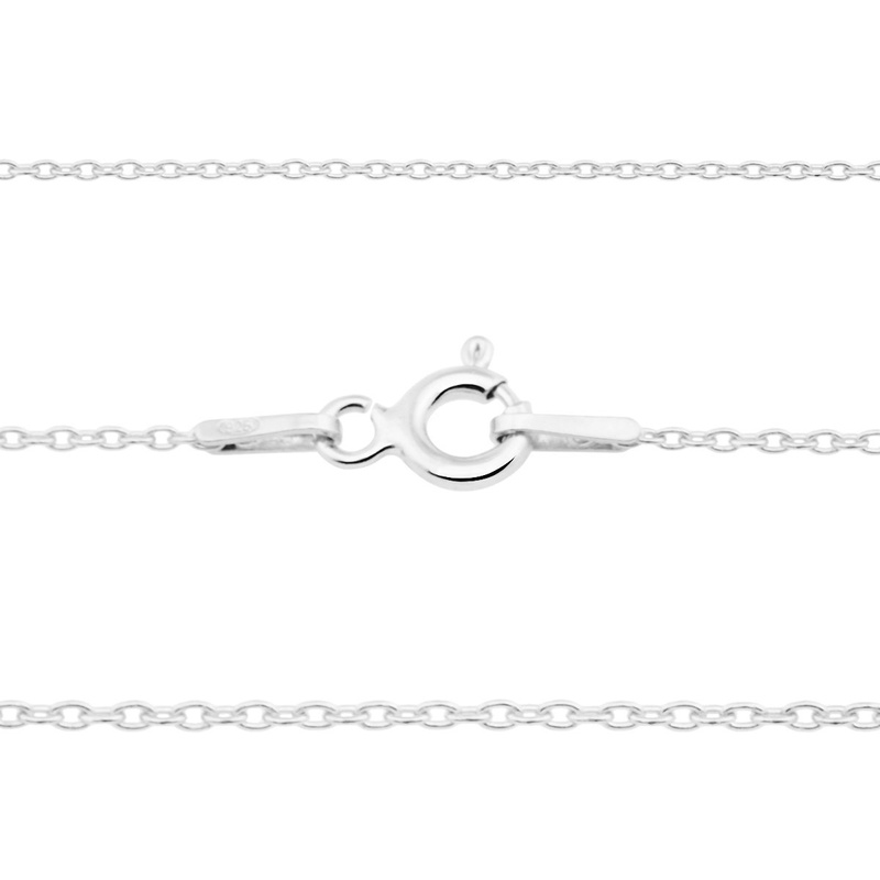 Srebrny Naszyjnik pr. 925 z zawieszka serce 44,5 cm