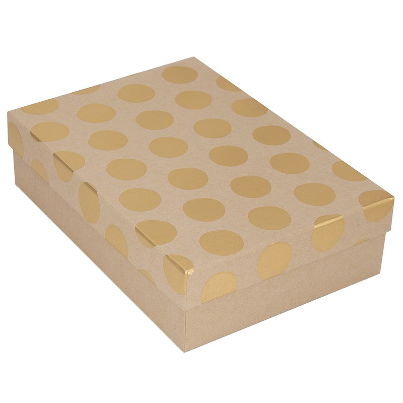 Złote pudełko prezentowe S