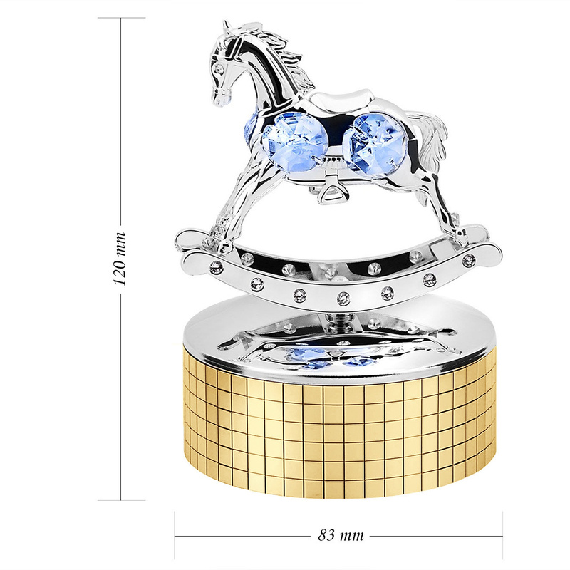 Pozytywka Konik na biegunach Swarovski