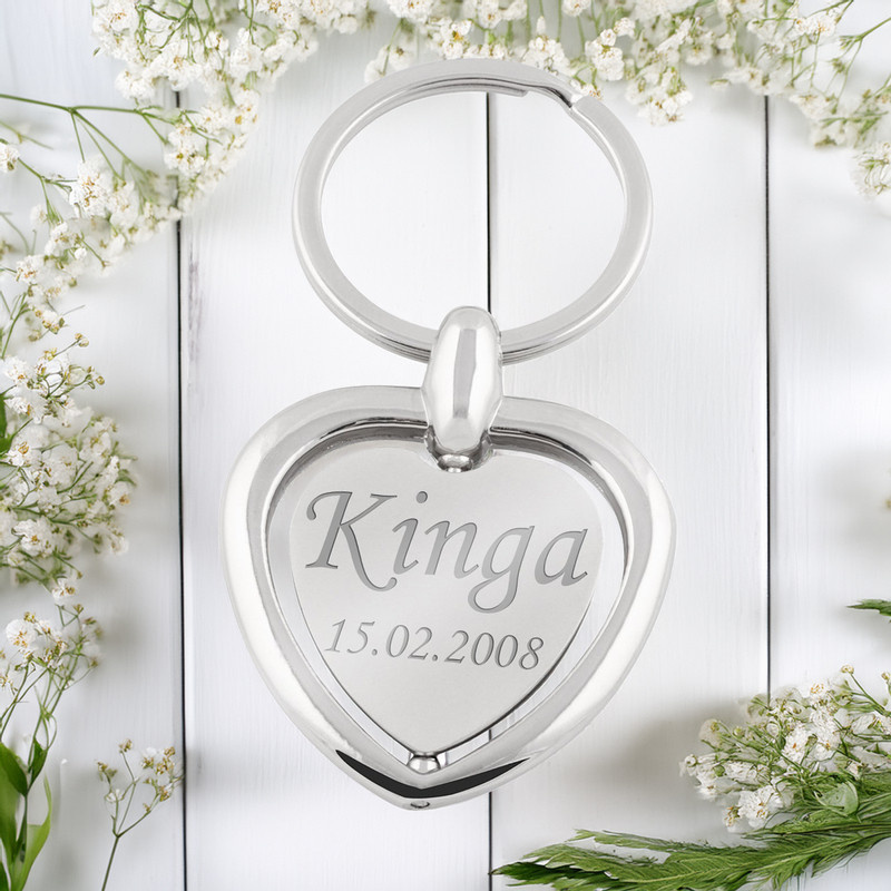 Brelok Breloczek Obrotowe Serce