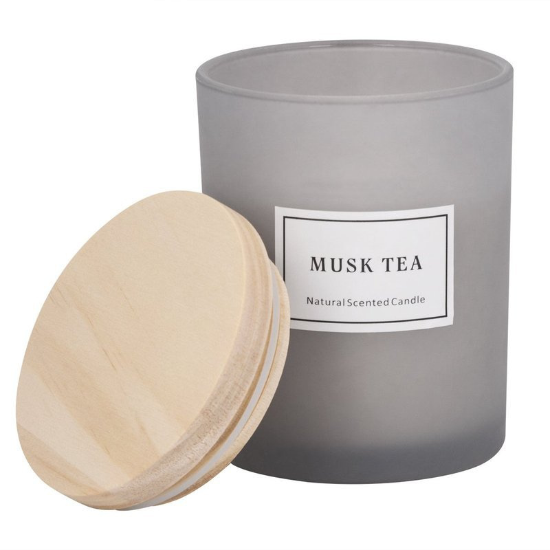 Świeca zapachowa Musk Tea z pokrywką