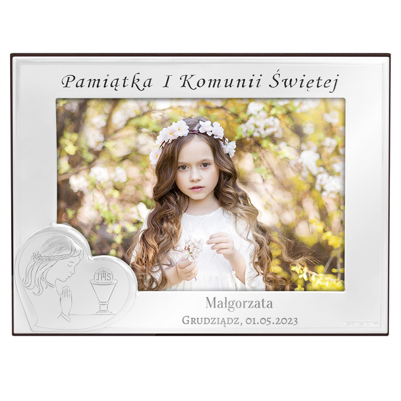 Ramka na zdjęcie I Komunia Św. dla Dziewczynki