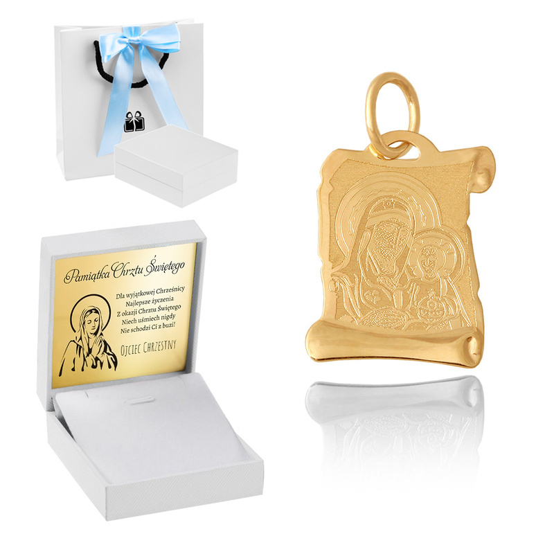 Zawieszka złota chłopiec / pr. 585