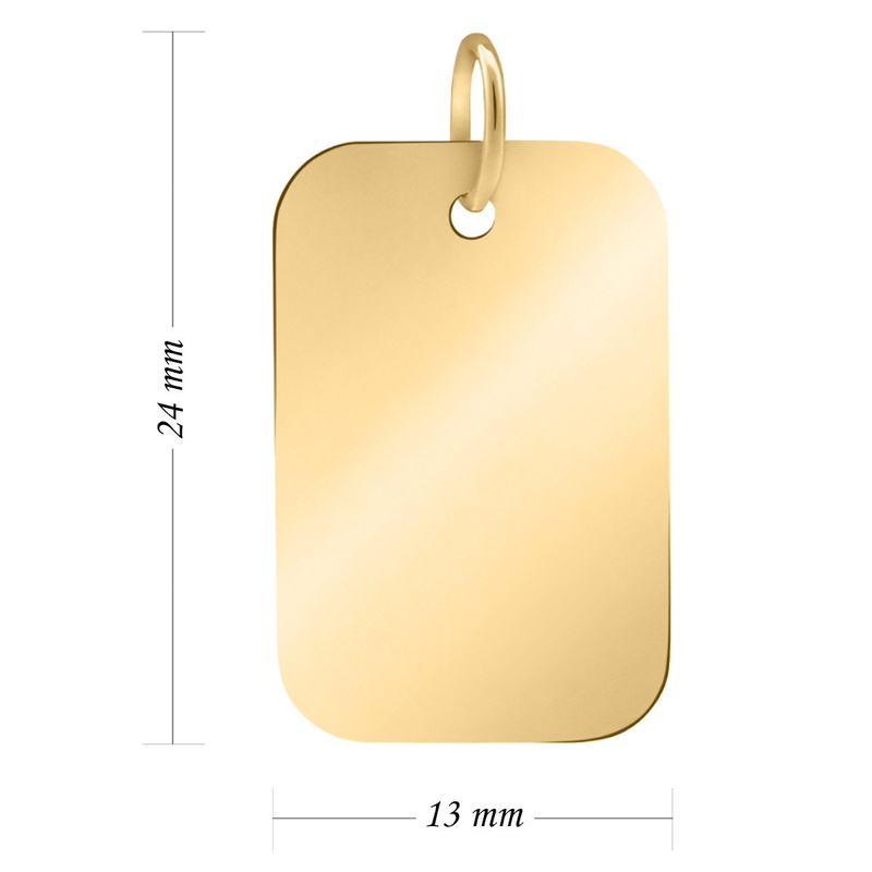 Pozłacana zawieszka srebro pr. 925
