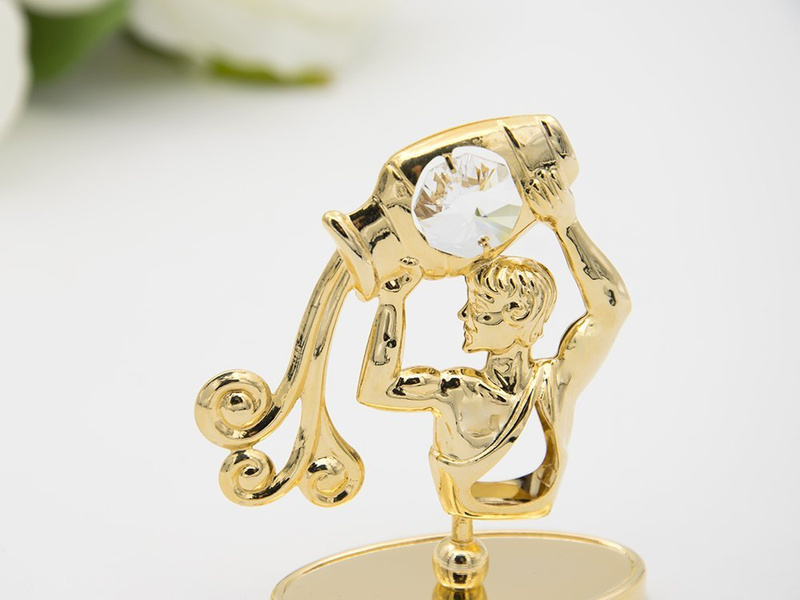 Wodnik zodiak figurka z kryształami Swarovski 