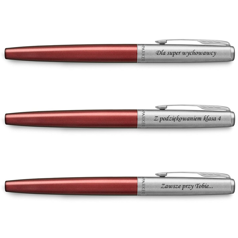 Pióro wieczne Jotter Parker stalowe Czerwone CT
