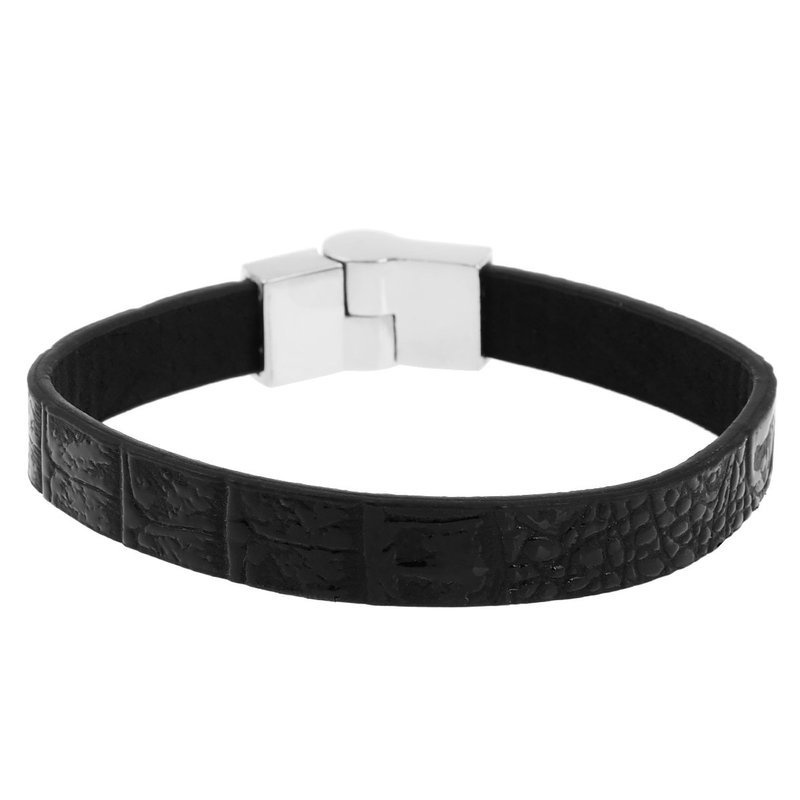 Bransoletka ze stali szlachetnej 316 L Kauczuk