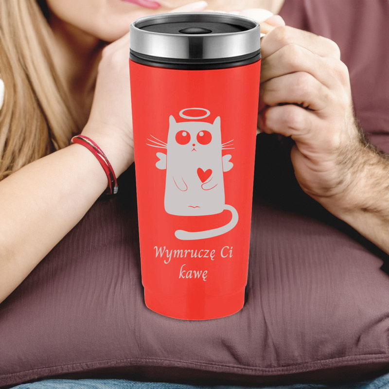 Kubek termiczny 350ml czerwony