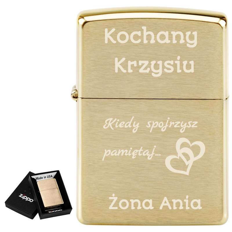 Zapalniczka ZIPPO 204 B Brushed Brass