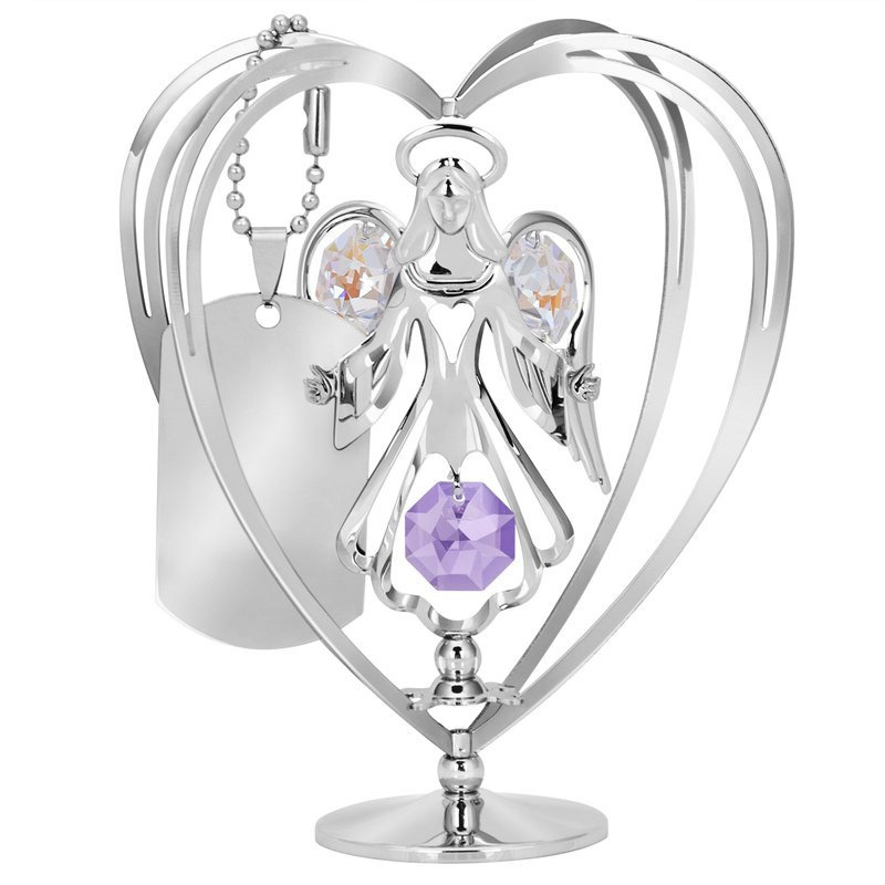 Figurka z Aniołem Stróżem kryształy Swarovski