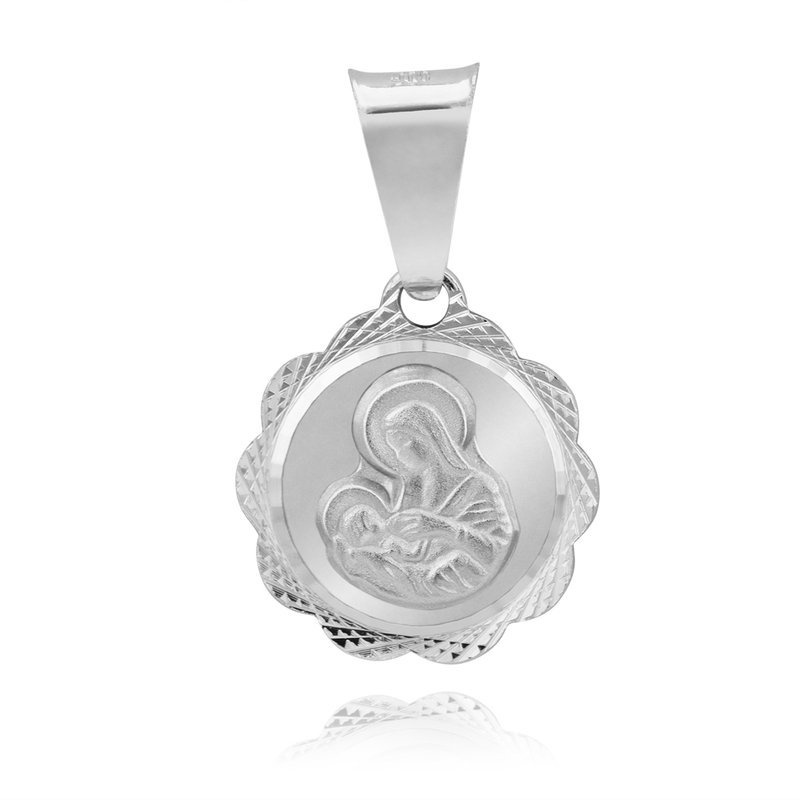 Srebrny Medalik Matka Boska Karmiąca