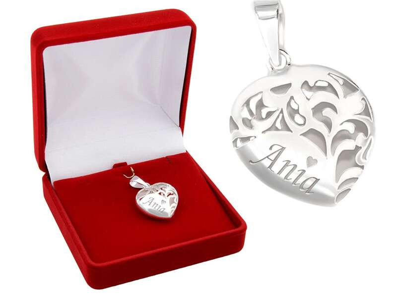 Wisiorek Duże Serce SREBRO 925 