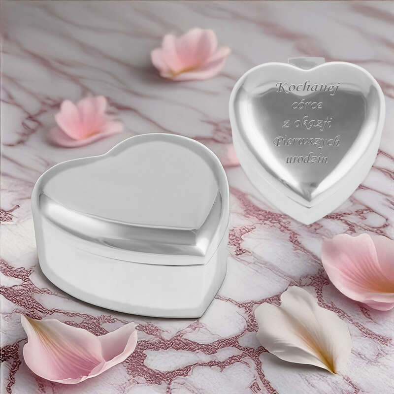 Szkatułka pozytywka Serce Walentynki