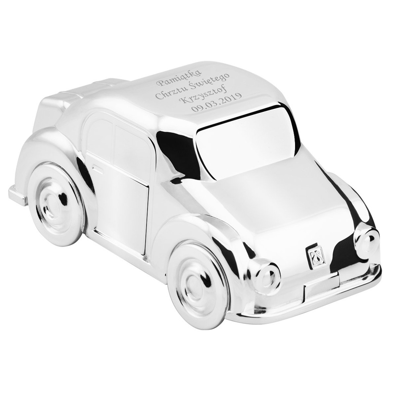 Posrebrzna Skarbonka Auto