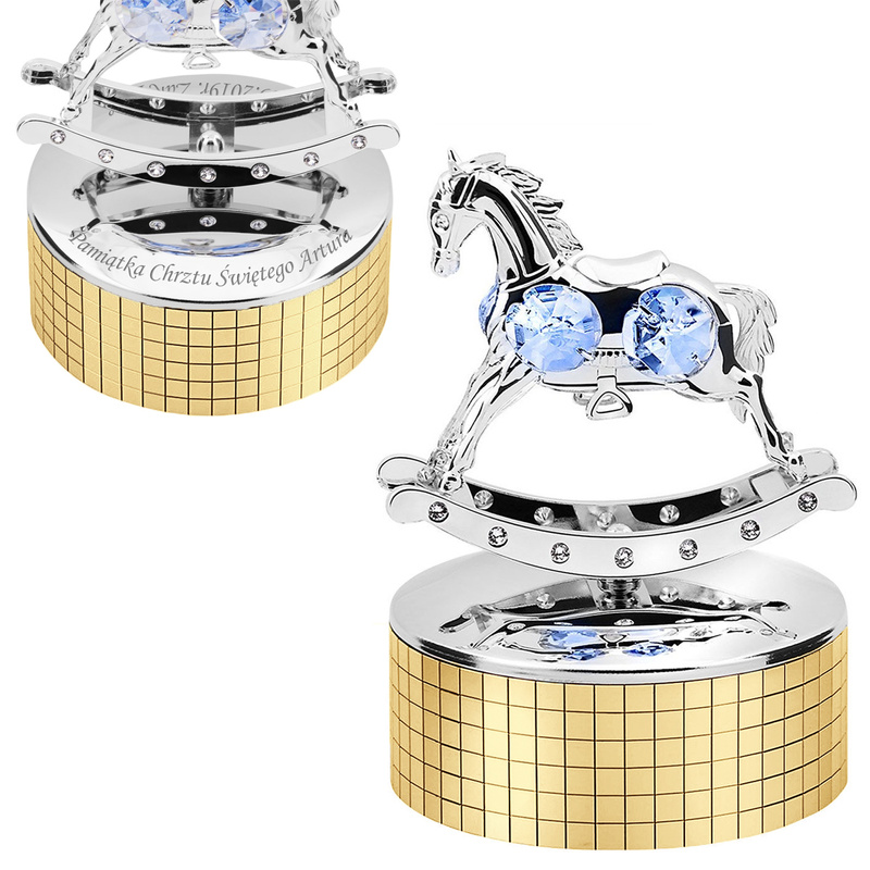 Pozytywka Konik na biegunach Swarovski