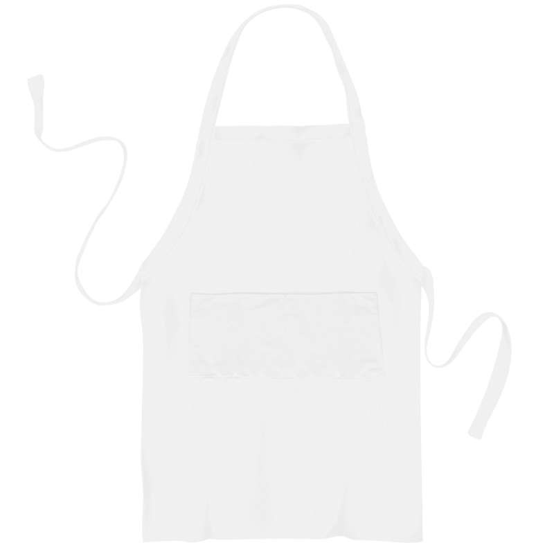 Fartuch kuchenny z kieszeniami / kolor biały