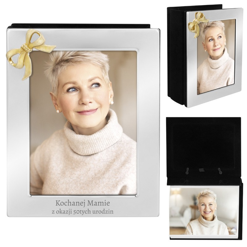 Posrebrzany album na zdjęcia