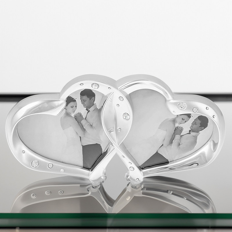 Ramka dwa połączone serca